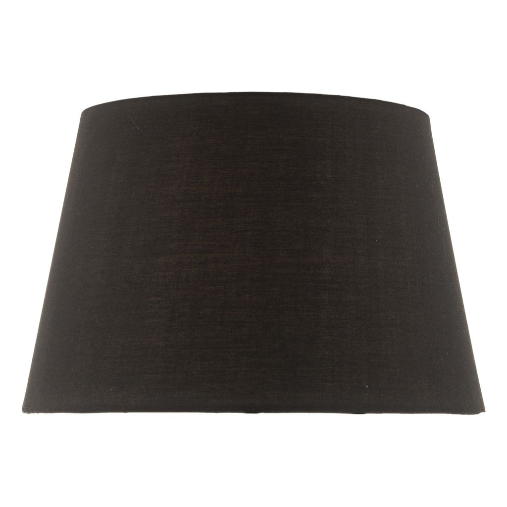 dar-lighting-36cm-black-cotton-tapered-drum-shade