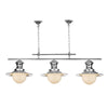 Station Lamp 3 Light Bar Polished Chrome by David Hunt Lighting