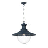 Station Large Pendant Smoke Blue by David Hunt Lighting