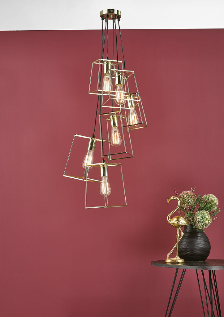 dar-lighting-tower-6-light-cluster-pendant-gold