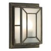 Trent Wall Light Black Gold IP44 by Dar Lighting