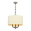 Valerio 3 Light Pendant complete with shade by David Hunt Lighting