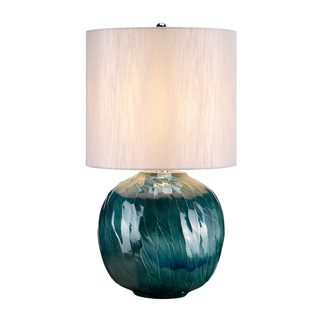 Blue Globe 1 Light Table Lamp - Elstead Lighting