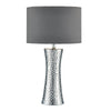 Bokara Table Lamp Silver C/W Shade by Dar Lighting