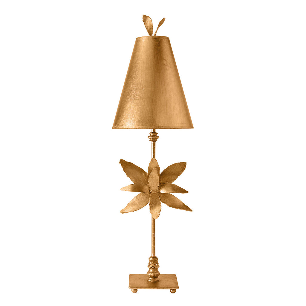 Azalea 1 Light Table Lamp - Gold Leaf - Flambeau