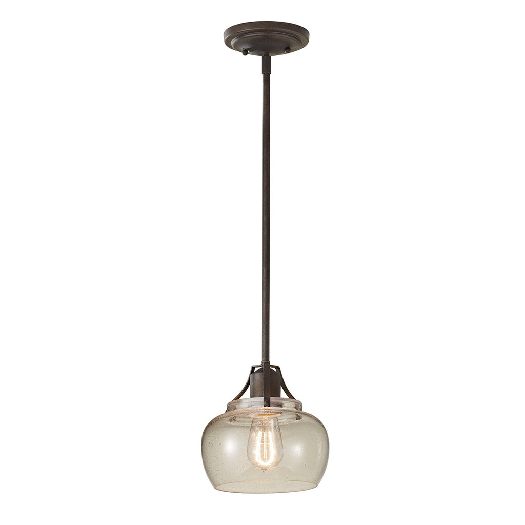 Urban Renewal 1 Light Mini Pendant - Rustic Iron - Feiss