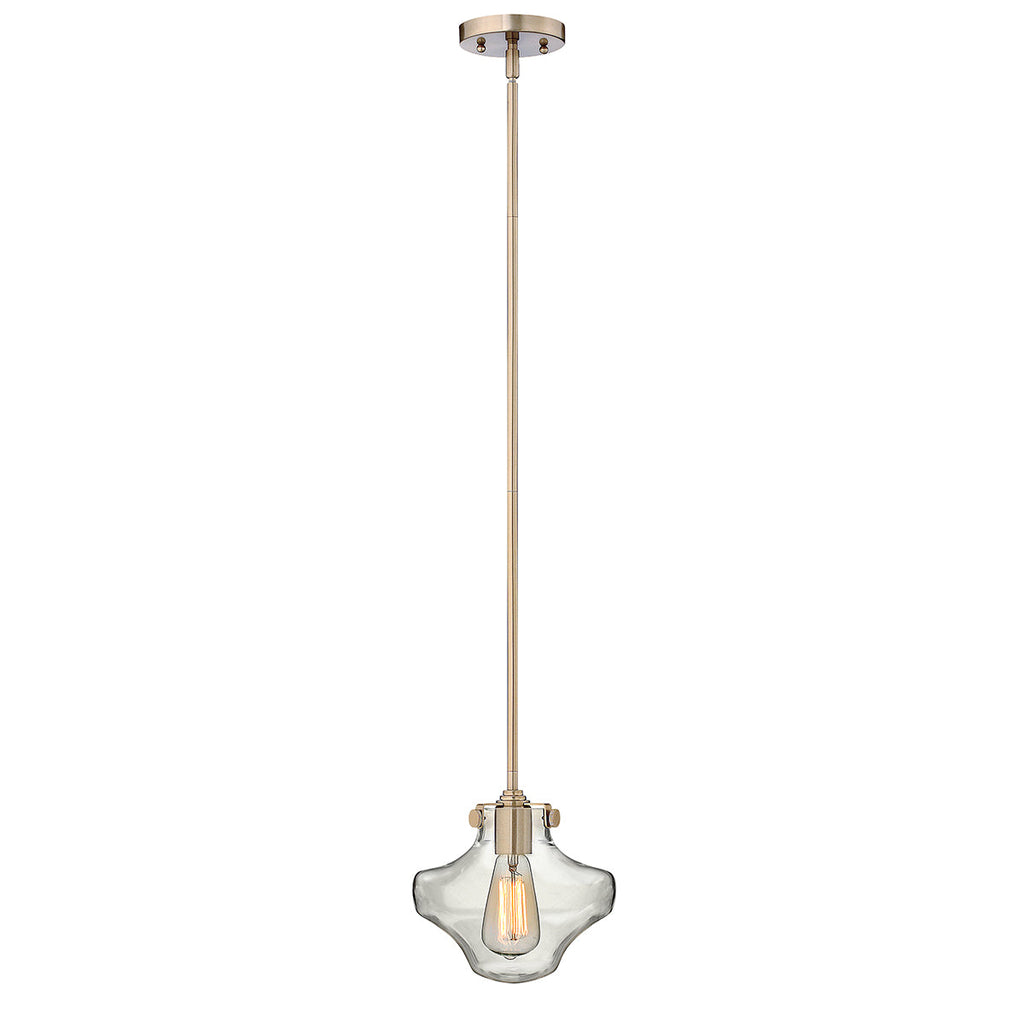 Congress 1 Light Clear Glass Pendant  - Brushed Caramel  - Hinkley Lighting